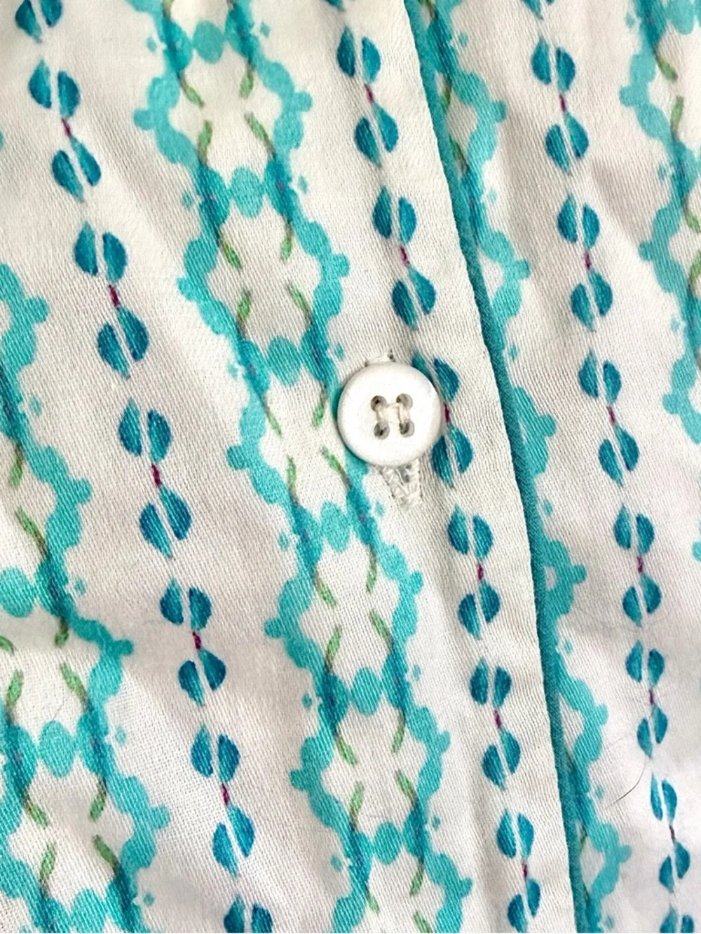 Brooks Avenue Scalloped Pajama Shorts Set in Cameron Blue, SZ M NWT - Picture 7 of 12